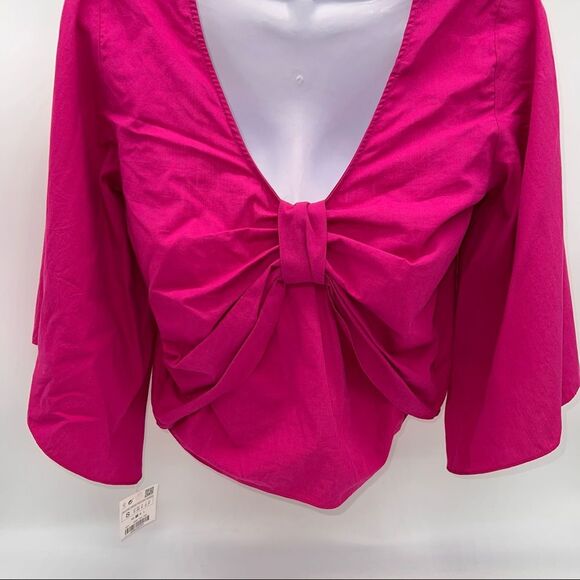 Zara Pink Open-Back Blouse - Picture 9 of 12